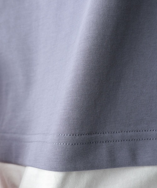 GLOBAL WORK（グローバルワーク）の「シャーベッTEEレイヤードＭ/952104（Tシャツ/カットソー・メンズ・ライトグレー/ブラック/ブルー/ライトイエロー/グリーン/ダークブラウン・SMALL/MEDIUM/LARGE/X-LARGE）」の20枚目の写真