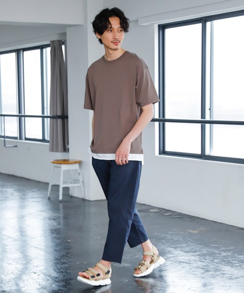 GLOBAL WORK（グローバルワーク）の「シャーベッTEEレイヤードＭ/952104（Tシャツ/カットソー・メンズ・ライトグレー/ブラック/ブルー/ライトイエロー/グリーン/ダークブラウン・SMALL/MEDIUM/LARGE/X-LARGE）」の22枚目の写真