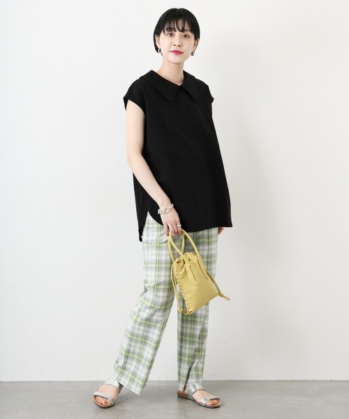 JOURNAL STANDARD(ジャーナルスタンダード)の「《WEB限定》オーガニックコットンポンチプルオーバー◆(Tシャツ/カットソー・レディース・ブラック/ネイビー・FREE)」の20枚目の写真