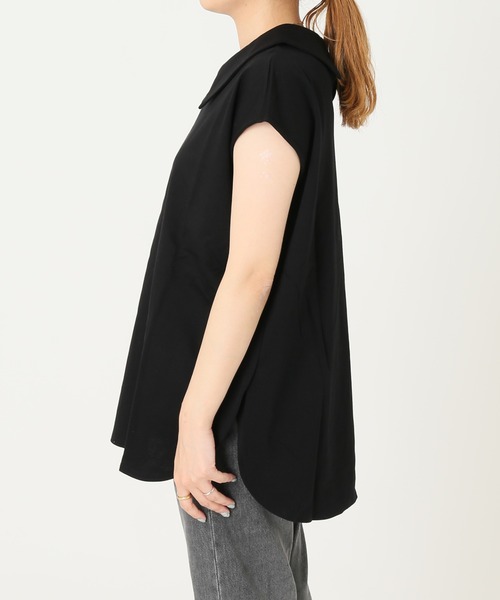 JOURNAL STANDARD(ジャーナルスタンダード)の「《WEB限定》オーガニックコットンポンチプルオーバー◆(Tシャツ/カットソー・レディース・ブラック/ネイビー・FREE)」の14枚目の写真