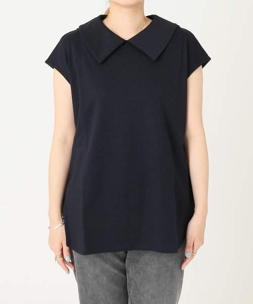 JOURNAL STANDARD(ジャーナルスタンダード)の「《WEB限定》オーガニックコットンポンチプルオーバー◆(Tシャツ/カットソー・レディース・ブラック/ネイビー・FREE)」の12枚目の写真