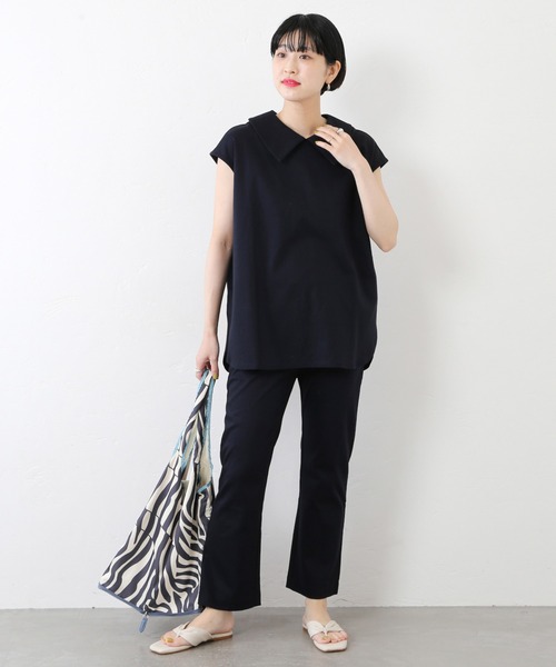 JOURNAL STANDARD(ジャーナルスタンダード)の「《WEB限定》オーガニックコットンポンチプルオーバー◆(Tシャツ/カットソー・レディース・ブラック/ネイビー・FREE)」の22枚目の写真