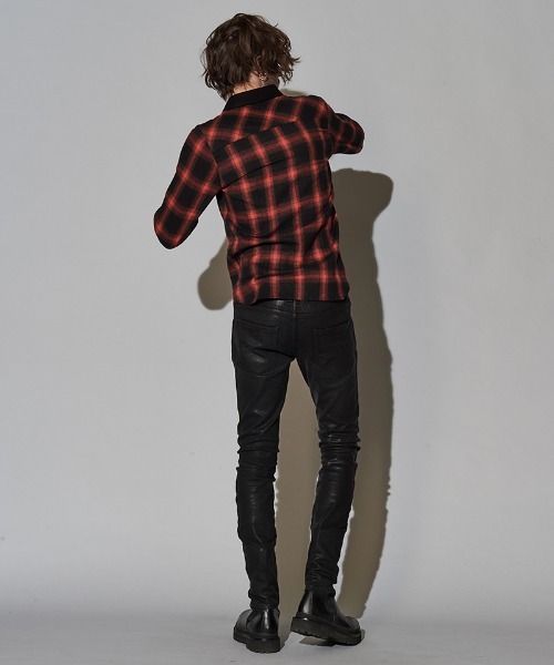 NO ID.（ノーアイディ）の「ms4722-クレリックバイアスオンブレーチェックＳＨ シャツ（シャツ/ブラウス・メンズ・グリーン/ブルー/レッド/ブラック・2/1）」の13枚目の写真