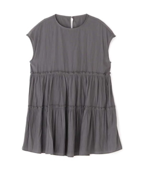 N.(N. Natural Beauty Basic)(エヌエヌナチュラルビューティーベーシック)の「◆パウダーサテンティアードギャザーブラウス(シャツ/ブラウス・レディース・オフホワイト/グレー/ブルーパープル・MEDIUM)」の16枚目の写真