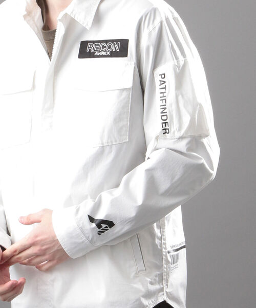 AVIREX(アヴィレックス)の「【AVIREX FLYER’S】ロングスリーブ ジップ シャツ/ LS ZIP SHIRT AF / アヴィレックス / AVIREX(シャツ/ブラウス・メンズ・ホワイト/ブラック/オリーブ・MEDIUM/LARGE/X-LARGE/XX-LARGE)」の14枚目の写真