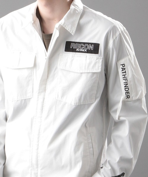 AVIREX(アヴィレックス)の「【AVIREX FLYER’S】ロングスリーブ ジップ シャツ/ LS ZIP SHIRT AF / アヴィレックス / AVIREX(シャツ/ブラウス・メンズ・ホワイト/ブラック/オリーブ・MEDIUM/LARGE/X-LARGE/XX-LARGE)」の9枚目の写真