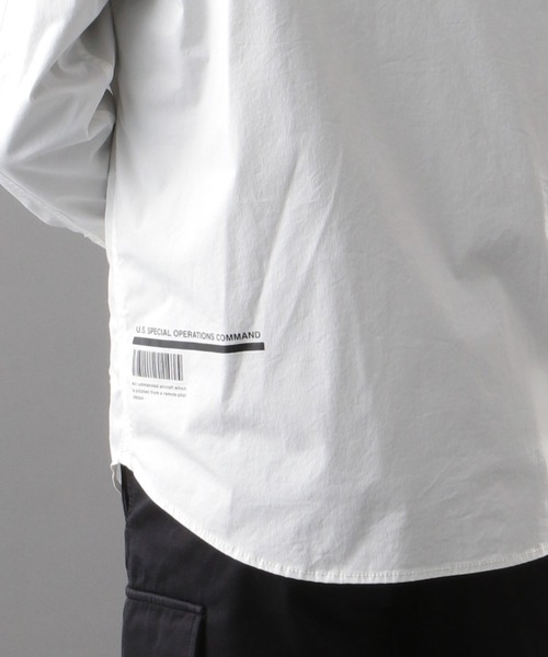 AVIREX(アヴィレックス)の「【AVIREX FLYER’S】ロングスリーブ ジップ シャツ/ LS ZIP SHIRT AF / アヴィレックス / AVIREX(シャツ/ブラウス・メンズ・ホワイト/ブラック/オリーブ・MEDIUM/LARGE/X-LARGE/XX-LARGE)」の4枚目の写真