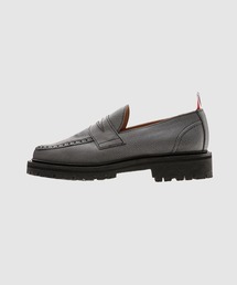 CLASSIC PENNY LOAFER W/ RUBBER COMMANDO SOLE IN PEBBLE GRAIN LEATHER