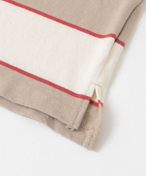 ITEMS URBANRESEARCH（アイテムズ アーバンリサーチ）の「ワイドピッチボーダー天竺Tシャツ（Tシャツ/カットソー・メンズ・ベージュ/ネイビー/キャメル・MEDIUM/LARGE）」の18枚目の写真