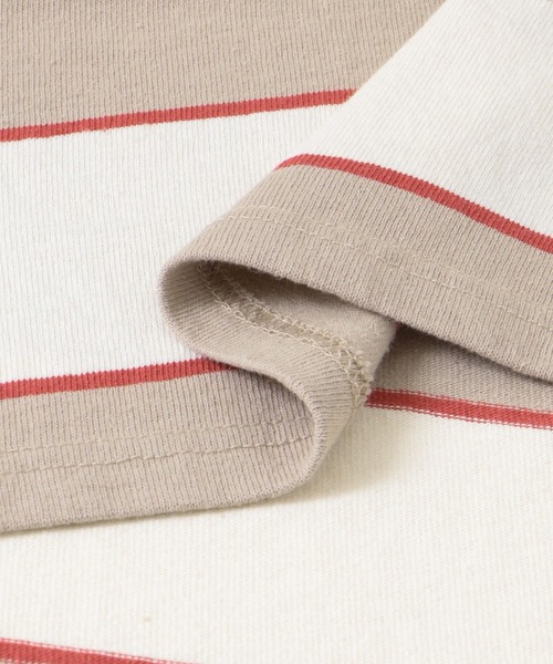 ITEMS URBANRESEARCH（アイテムズ アーバンリサーチ）の「ワイドピッチボーダー天竺Tシャツ（Tシャツ/カットソー・メンズ・ベージュ/ネイビー/キャメル・MEDIUM/LARGE）」の20枚目の写真