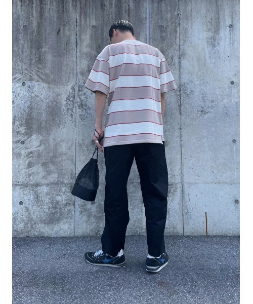 ITEMS URBANRESEARCH（アイテムズ アーバンリサーチ）の「ワイドピッチボーダー天竺Tシャツ（Tシャツ/カットソー・メンズ・ベージュ/ネイビー/キャメル・MEDIUM/LARGE）」の22枚目の写真
