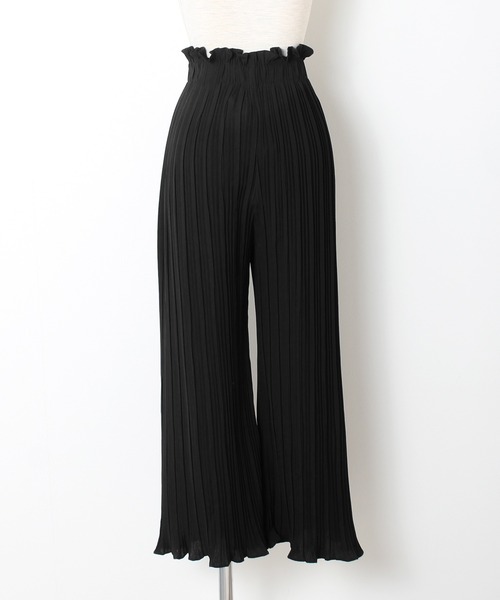 Grandeir（グランディール）の「ハイウエスト プリーツ フレアパンツ（その他パンツ・レディース・ブラック/グレー/ピンク/モカ・M）」の22枚目の写真