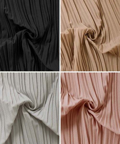 Grandeir（グランディール）の「ハイウエスト プリーツ フレアパンツ（その他パンツ・レディース・ブラック/グレー/ピンク/モカ・M）」の15枚目の写真