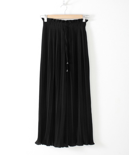 Grandeir（グランディール）の「ハイウエスト プリーツ フレアパンツ（その他パンツ・レディース・ブラック/グレー/ピンク/モカ・M）」の11枚目の写真