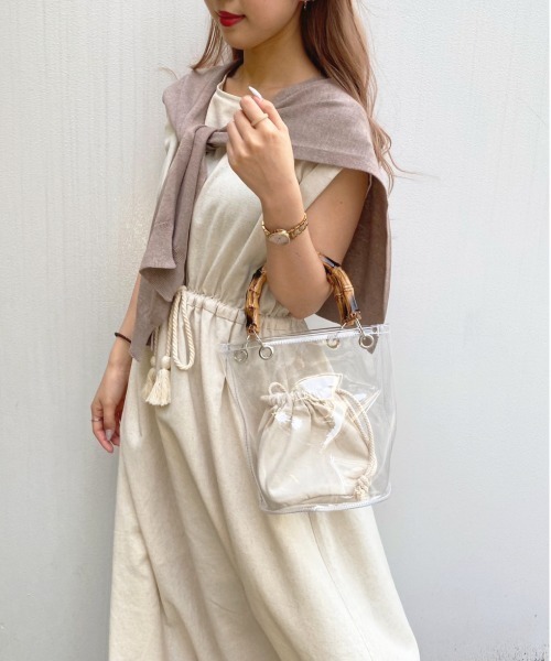 apres jour mignon（アプレジュールミニョン）の「【apresjour mignon×ARIAZ】クリアバッグ（ハンドバッグ・レディース・その他・ONESIZE）」の4枚目の写真