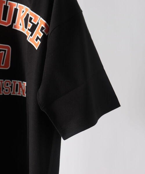 GLOSTER(グロスター)の「カレッジプリントTシャツ(Tシャツ/カットソー・メンズ・ライトブルー/ブラック/パープル/キナリ・MEDIUM/LARGE)」の7枚目の写真
