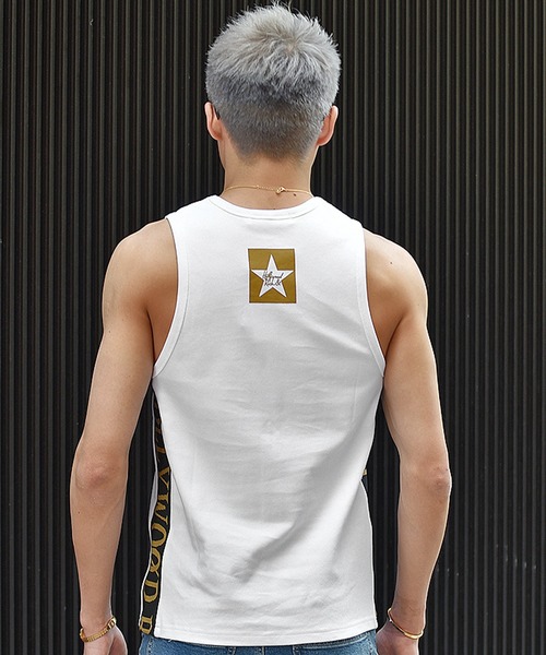 JOKER（ジョーカー）の「【JOKER】サイドラインタイトシルエットタンクトップ（タンクトップ・メンズ・ブラック/ホワイト・M/L/XL）」の12枚目の写真