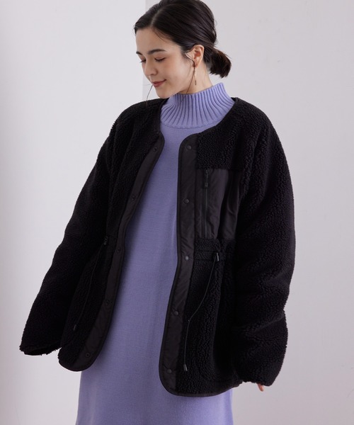 ⭐*い様 再値下げ　CADUNE ボアジャン　黒 DESCENTE（デサント）の「【DESCENTE ddd for SALON】ボアコート