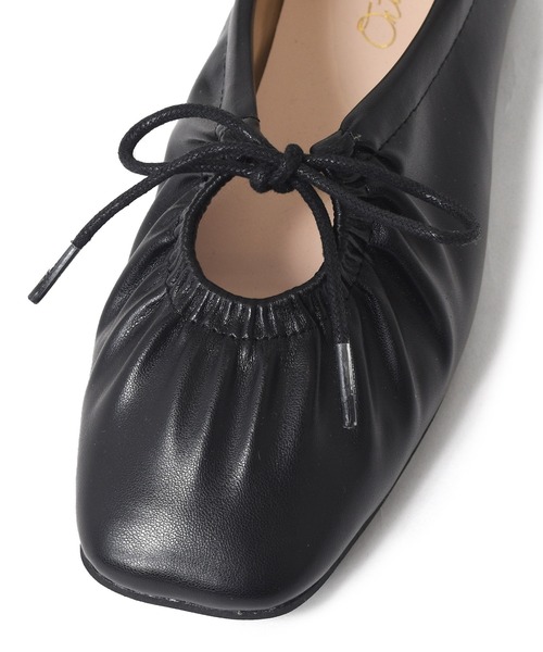 w closet（ダブルクローゼット）の「ギャザーパンプス（パンプス・レディース・ブラック/グリーン/アニマル/キナリ/セージグリーン/ピンク・M/L）」の9枚目の写真