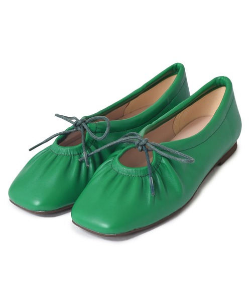 w closet（ダブルクローゼット）の「ギャザーパンプス（パンプス・レディース・ブラック/グリーン/アニマル/キナリ/セージグリーン/ピンク・M/L）」の13枚目の写真