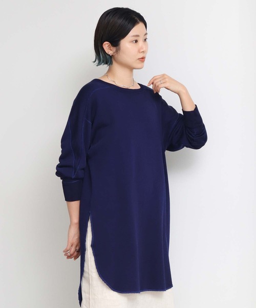 nitca(ニトカ)の「15thレーヨン裏毛ロング プルオーバー(スウェット・レディース・ネイビー・FREE)」の14枚目の写真