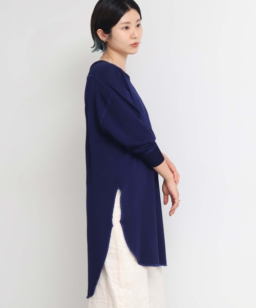 nitca(ニトカ)の「15thレーヨン裏毛ロング プルオーバー(スウェット・レディース・ネイビー・FREE)」の8枚目の写真