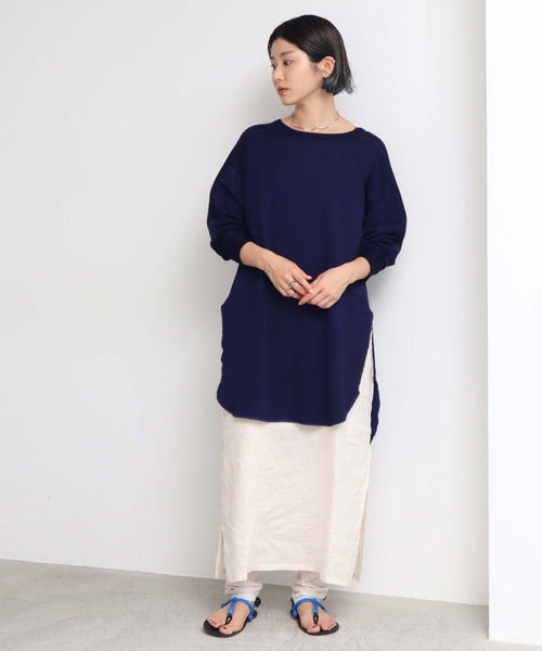 nitca(ニトカ)の「15thレーヨン裏毛ロング プルオーバー(スウェット・レディース・ネイビー・FREE)」の17枚目の写真