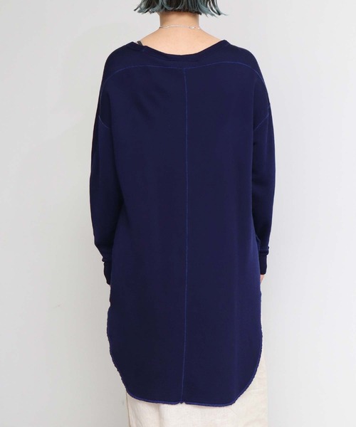 nitca(ニトカ)の「15thレーヨン裏毛ロング プルオーバー(スウェット・レディース・ネイビー・FREE)」の18枚目の写真