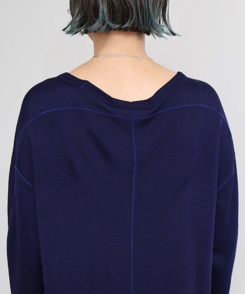 nitca(ニトカ)の「15thレーヨン裏毛ロング プルオーバー(スウェット・レディース・ネイビー・FREE)」の21枚目の写真