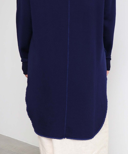 nitca(ニトカ)の「15thレーヨン裏毛ロング プルオーバー(スウェット・レディース・ネイビー・FREE)」の3枚目の写真