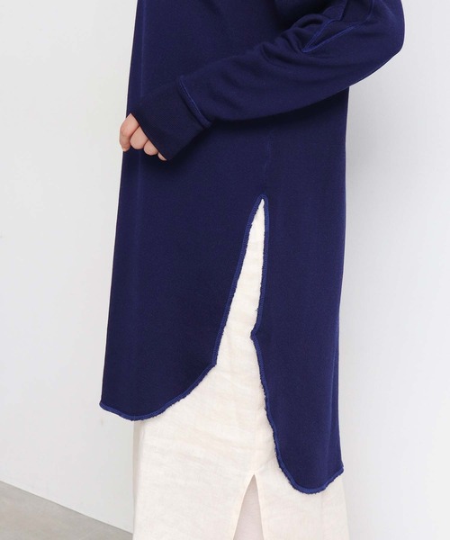 nitca(ニトカ)の「15thレーヨン裏毛ロング プルオーバー(スウェット・レディース・ネイビー・FREE)」の16枚目の写真