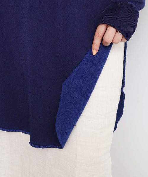 nitca(ニトカ)の「15thレーヨン裏毛ロング プルオーバー(スウェット・レディース・ネイビー・FREE)」の7枚目の写真