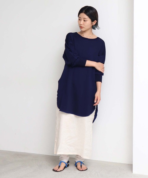 nitca(ニトカ)の「15thレーヨン裏毛ロング プルオーバー(スウェット・レディース・ネイビー・FREE)」の15枚目の写真