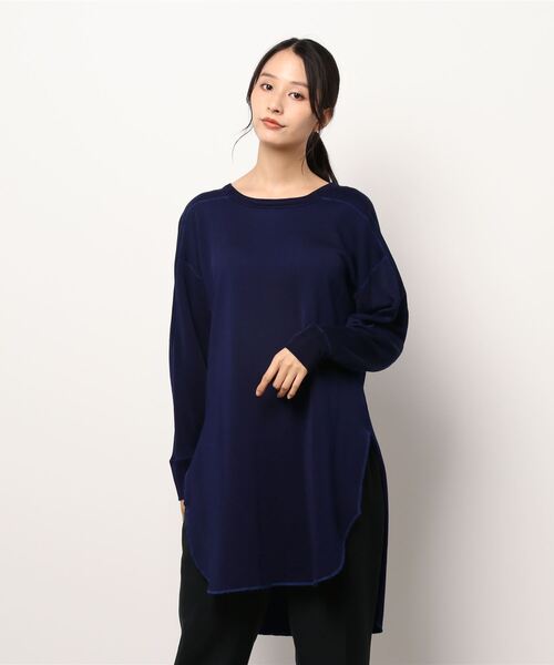 nitca(ニトカ)の「15thレーヨン裏毛ロング プルオーバー(スウェット・レディース・ネイビー・FREE)」の19枚目の写真