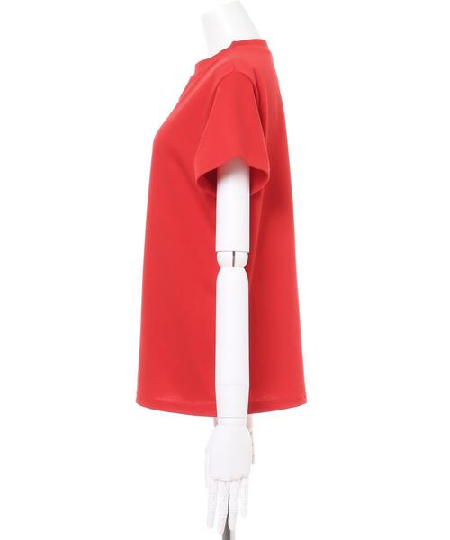 MLI'A（エムリア）の「カラープリントロゴTシャツ（Tシャツ/カットソー・レディース・ホワイト×レッド/ホワイト×グリーン/ブラック×ホワイト/レッド系3・M）」の6枚目の写真