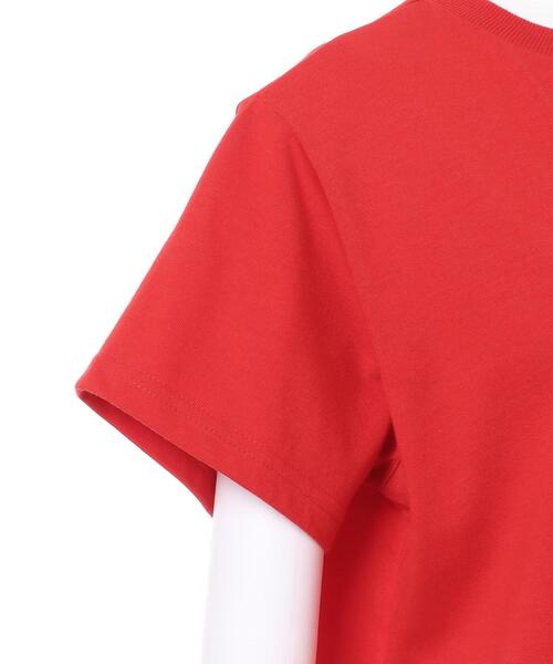 MLI'A（エムリア）の「カラープリントロゴTシャツ（Tシャツ/カットソー・レディース・ホワイト×レッド/ホワイト×グリーン/ブラック×ホワイト/レッド系3・M）」の9枚目の写真