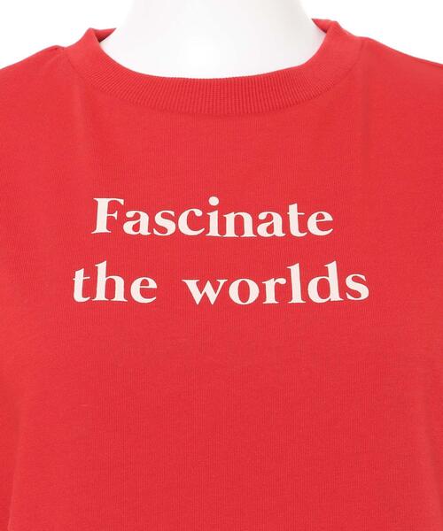 MLI'A（エムリア）の「カラープリントロゴTシャツ（Tシャツ/カットソー・レディース・ホワイト×レッド/ホワイト×グリーン/ブラック×ホワイト/レッド系3・M）」の11枚目の写真