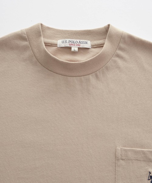 U.S.POLOASSN./ユーエスポロアッスン別注ワンポイント刺繍ビッグシルエットカットソー長袖teeトップス