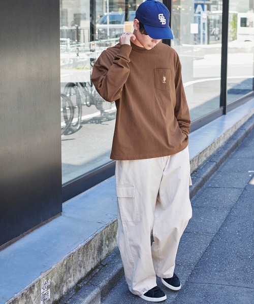 U.S.POLOASSN./ユーエスポロアッスン別注ワンポイント刺繍ビッグシルエットカットソー長袖teeトップス