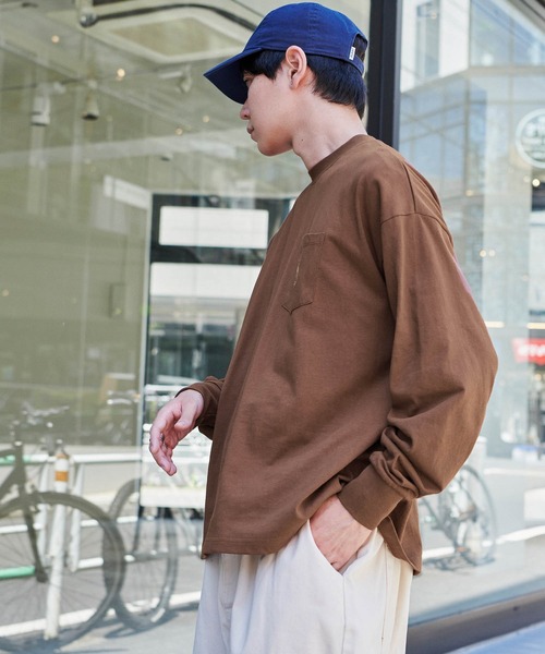 U.S.POLOASSN./ユーエスポロアッスン別注ワンポイント刺繍ビッグシルエットカットソー長袖teeトップス