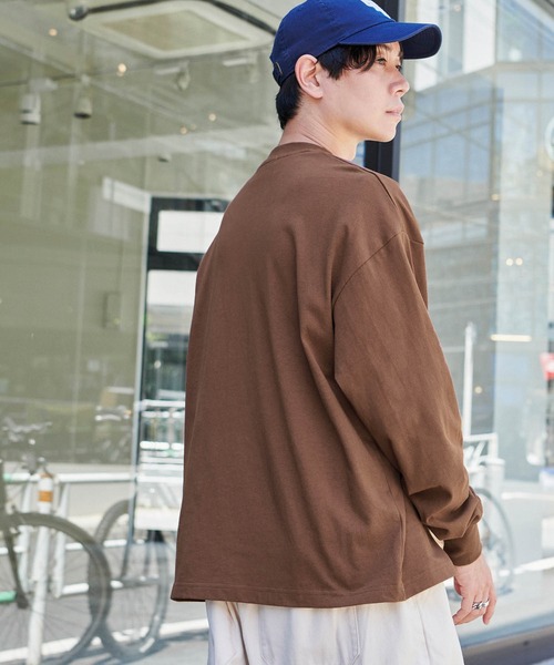 U.S.POLOASSN./ユーエスポロアッスン別注ワンポイント刺繍ビッグシルエットカットソー長袖teeトップス