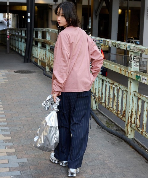 新品タグ付きモノトーンのゆったりサイズのトップス GOLDJAPAN 大きいサイズ レディース トップス Tシャツ