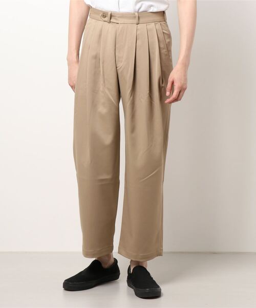MONITALY(モニタリー)の「【MONITALY】Triple Tuck Wi(その他パンツ・メンズ・ブラック/ベージュ・M/S)」の2枚目の写真