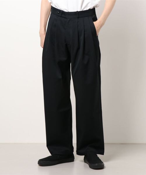 MONITALY(モニタリー)の「【MONITALY】Triple Tuck Wi(その他パンツ・メンズ・ブラック/ベージュ・M/S)」の1枚目の写真