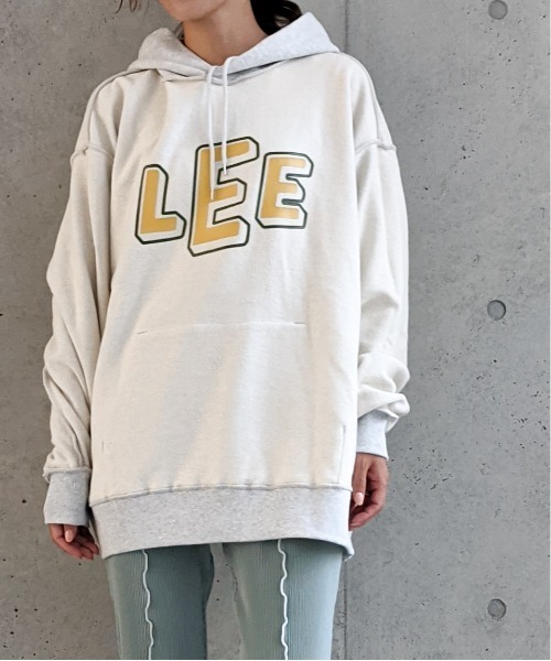 Lee（リー）の「Lee/リー　裏毛 ロゴプリント入り リバーシブル プルパーカー（パーカー・メンズ・ブラック/グレー/グリーン・LARGE/MEDIUM/X-LARGE）」の3枚目の写真