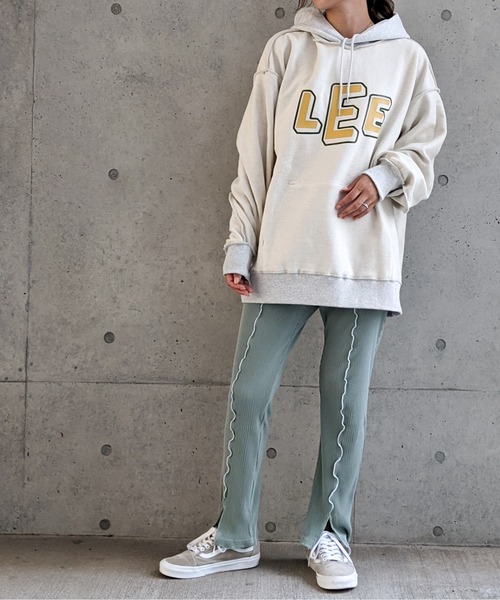 Lee（リー）の「Lee/リー　裏毛 ロゴプリント入り リバーシブル プルパーカー（パーカー・メンズ・ブラック/グレー/グリーン・LARGE/MEDIUM/X-LARGE）」の18枚目の写真