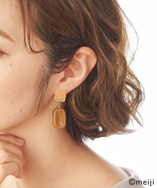 ROPE' PICNIC（ロペピクニック）の「【CHELSEA×ROPE' PICNIC】キャンディモチーフイヤリング（イヤリング・レディース・ブラウン系その他3/ベージュ系その他・FREE）」の2枚目の写真