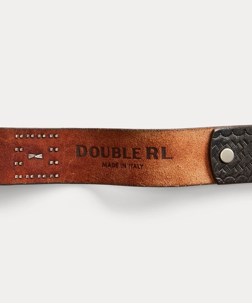 RRL DOUBLERL レザーベルト イタリア製 RRL Double Prong Leather Belt ダブルアールエル ベルト イタリア製