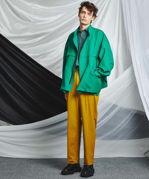 MAISON SPECIAL（メゾンスペシャル）の「《ユニセックスアイテム》ストレッチツイルプライムオーバーシャツ 【MAISON SPECIAL/メゾンスペシャル】（シャツ/ブラウス・メンズ・ブラック/パープル/オフホワイト/ピンク/オレンジ/グリーン・1/2/0）」の15枚目の写真