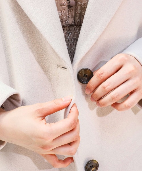 Honeys（ハニーズ）の「テーラーコート（テーラードジャケット・レディース・ライトグレー/ブラウン/ライトベージュ/ブラック/アイボリー・M/L）」の12枚目の写真